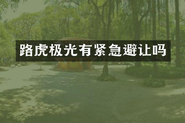 路虎极光有紧急避让吗