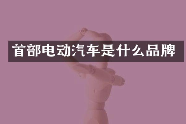 首部电动汽车是什么品牌
