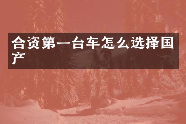 合资第一台车怎么选择国产