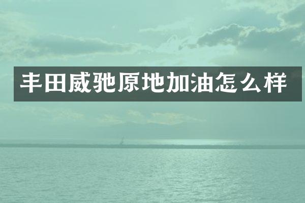 丰田威驰原地加油怎么样