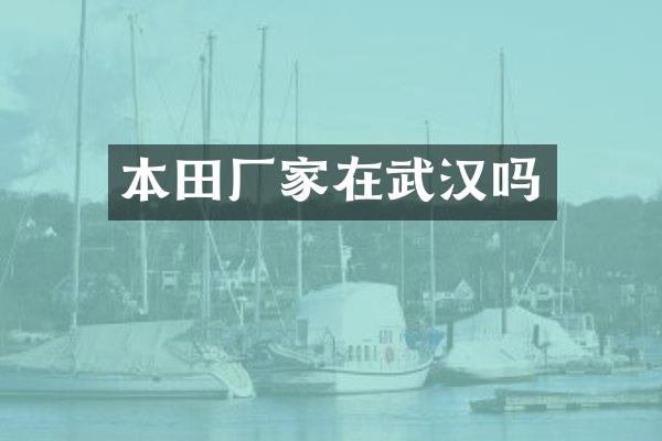 本田厂家在武汉吗
