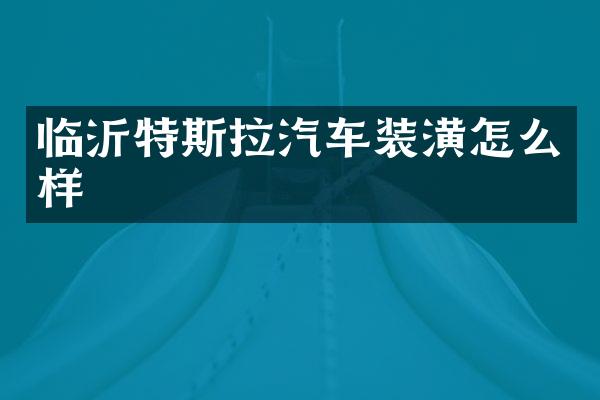 临沂特斯拉汽车装潢怎么样