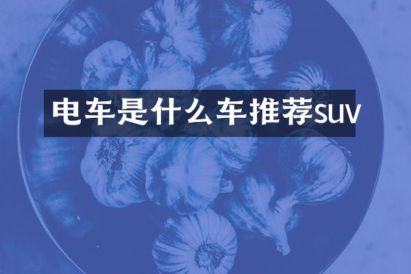 电车是什么车推荐suv