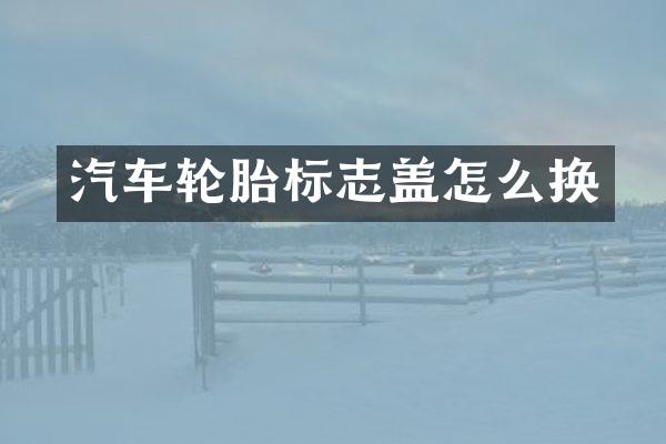 汽车轮胎标志盖怎么换