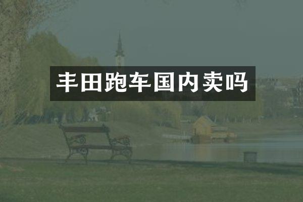 丰田跑车国内卖吗