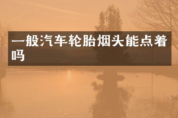 一般汽车轮胎烟头能点着吗