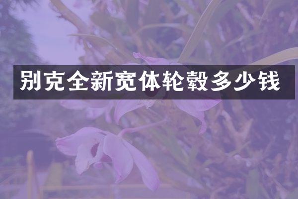 别克全新宽体轮毂多少钱