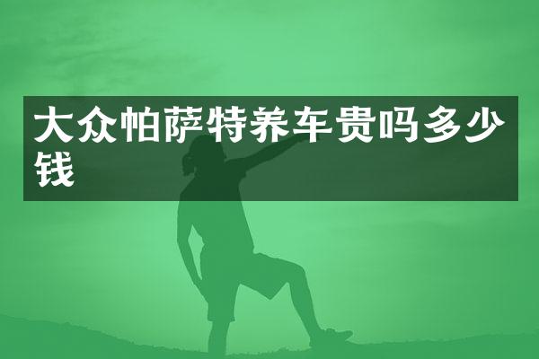 大众帕萨特养车贵吗多少钱