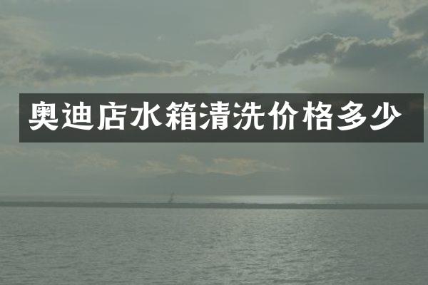 奥迪店水箱清洗价格多少