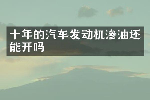 十年的汽车发动机渗油还能开吗