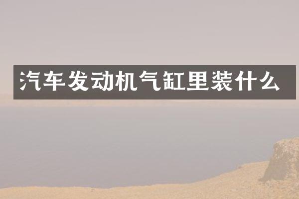 汽车发动机气缸里装什么