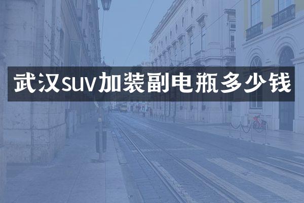 武汉suv加装副电瓶多少钱