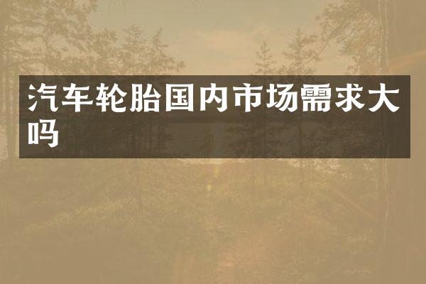 汽车轮胎国内市场需求大吗