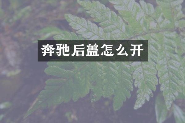 奔驰后盖怎么开