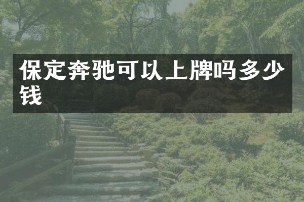 保定奔驰可以上牌吗多少钱