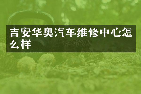吉安华奥汽车维修中心怎么样