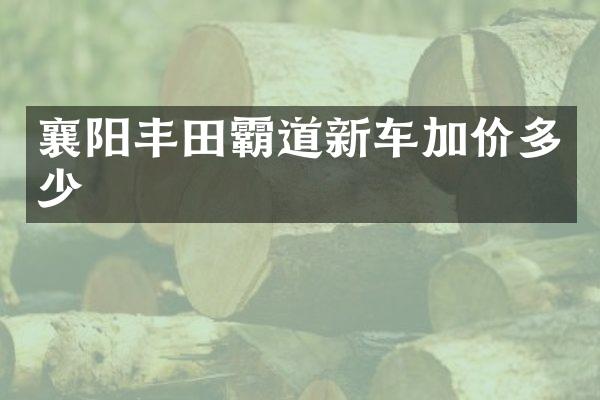 襄阳丰田霸道新车加价多少