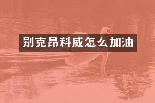 别克昂科威怎么加油