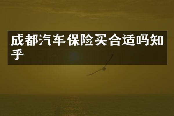 成都汽车保险买合适吗知乎
