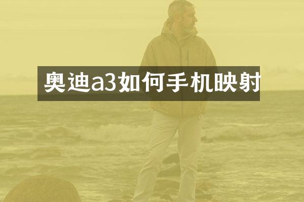 奥迪a3如何手机映射