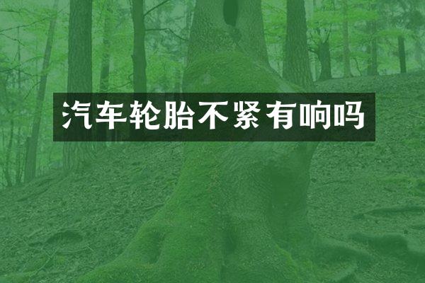 汽车轮胎不紧有响吗