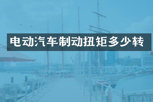 电动汽车制动扭矩多少转