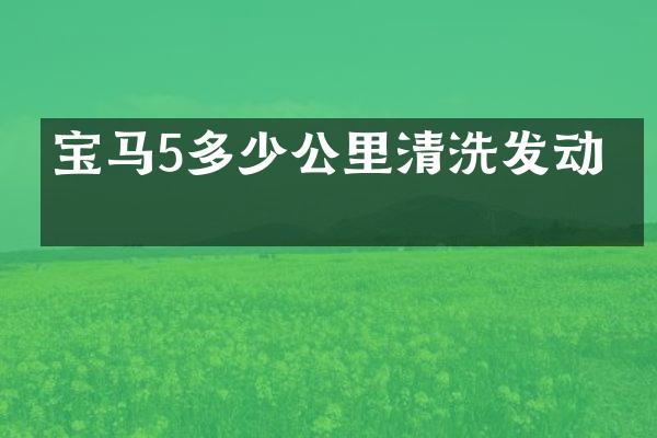 宝马5多少公里清洗发动机