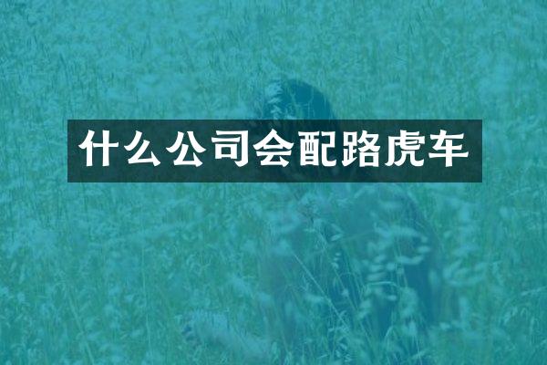 什么公司会配路虎车