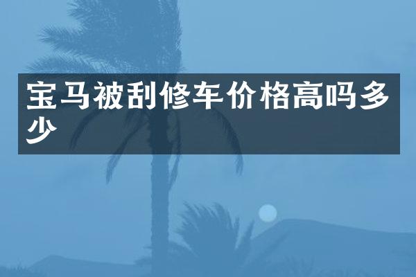 宝马被刮修车价格高吗多少