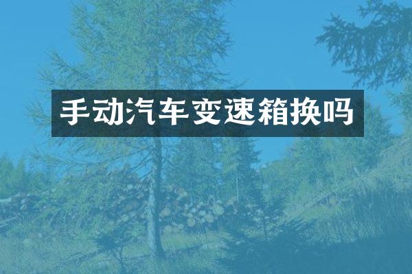 手动汽车变速箱换吗