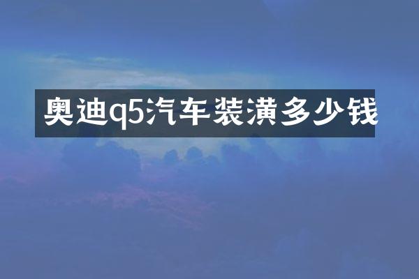 奥迪q5汽车装潢多少钱