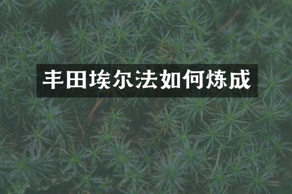 丰田埃尔法如何炼成