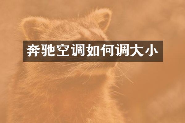 奔驰空调如何调大小