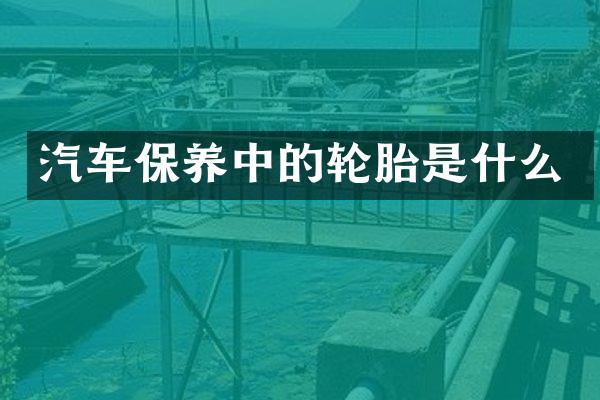 汽车保养中的轮胎是什么