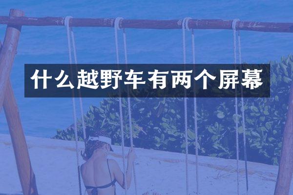 什么越野车有两个屏幕