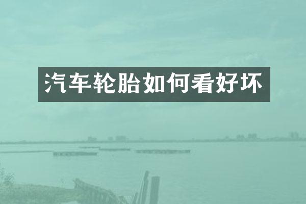 汽车轮胎如何看好坏