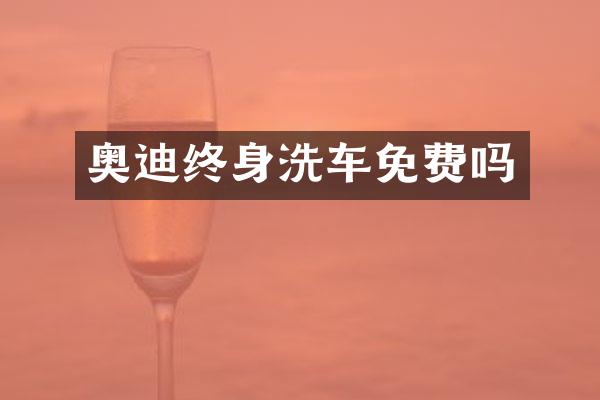 奥迪终身洗车免费吗