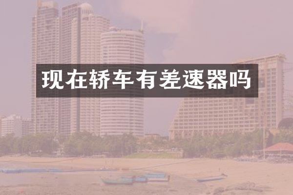 现在轿车有差速器吗