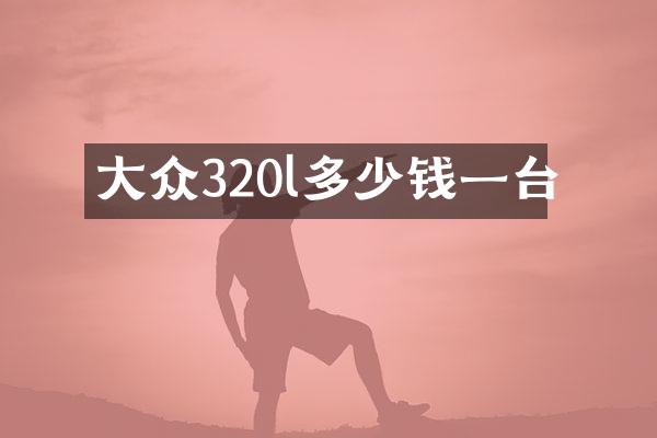 大众320l多少钱一台
