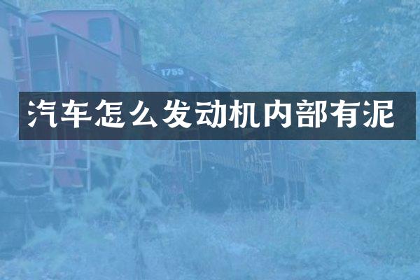 汽车怎么发动机内部有泥
