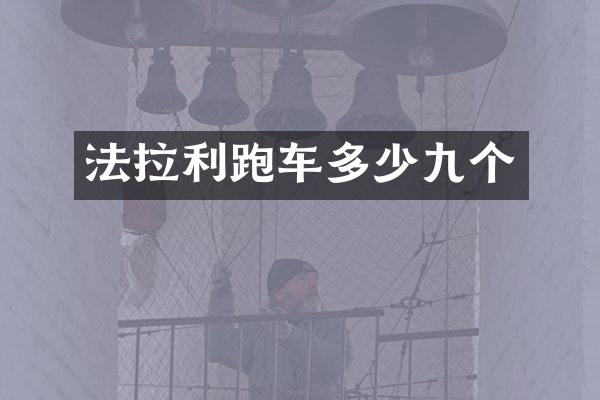 法拉利跑车多少九个