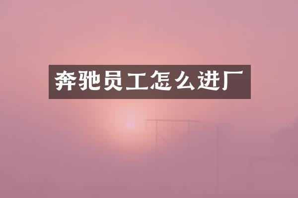 奔驰员工怎么进厂