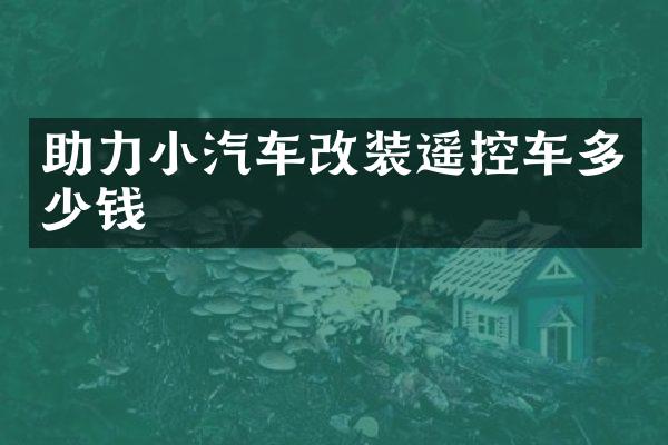 助力小汽车改装遥控车多少钱