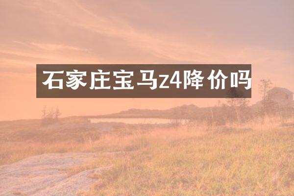 石家庄宝马z4降价吗