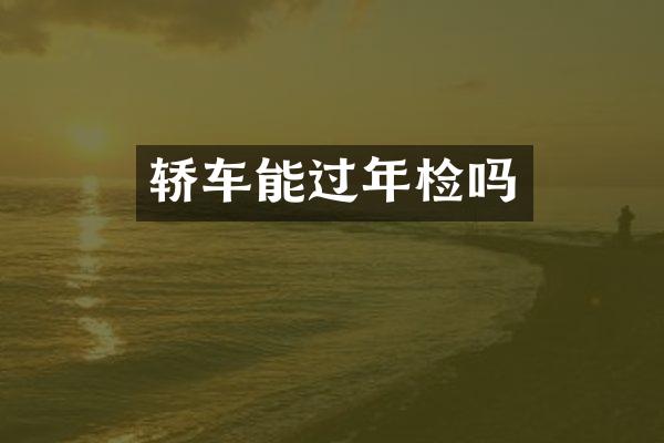 轿车能过年检吗