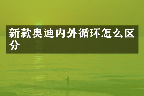 新款奥迪内外循环怎么区分