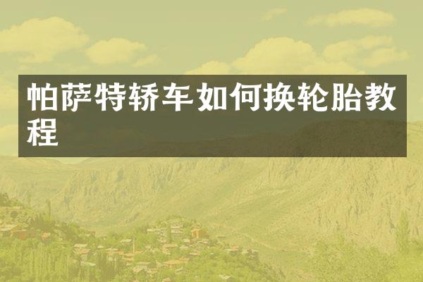 帕萨特轿车如何换轮胎教程