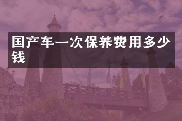 国产车一次保养费用多少钱