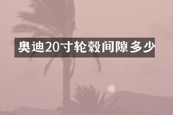 奥迪20寸轮毂间隙多少