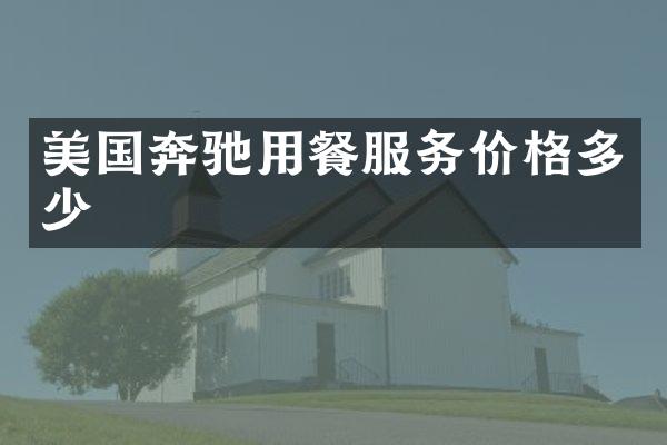 美国奔驰用餐服务价格多少